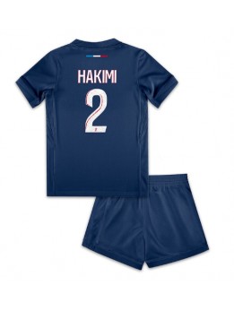 Detské Futbalové oblečenie Paris Saint-Germain Achraf Hakimi #2 2024-25 Krátky Rukáv - Domáci (+ trenírky)